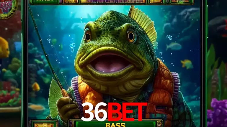 Personagem de peixe pescador do popular jogo de slot com tema de pescaria, uma das emocionantes opções de caça-níqueis para jogar e ganhar no cassino 36bet.
